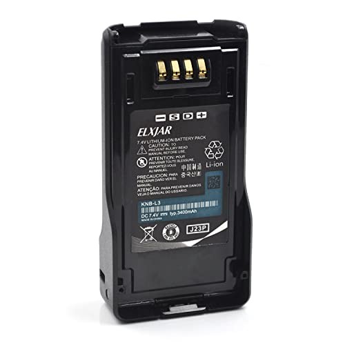 ROWSHEP (2-Pack) 7.4V 3400mAh KNB-L3 Li-ion Battery Replacement for Kenwood TK-5230 TK-5330 TK-5430 NX-5000 NX-5200 NX-5300 NX-5400 VP5230 VP5330 Pota thumbnail