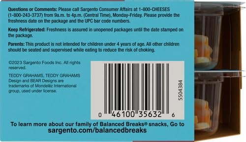 Sargento Fun! Balanced Breaks Colby-Jack Natural Cheese, Natural Flavored Mixed Fruit Snacks & TEDDY GRAHAMS Graham Snacks Honey Natural Flavor with O thumbnail