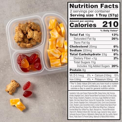 Sargento Fun! Balanced Breaks Colby-Jack Natural Cheese, Natural Flavored Mixed Fruit Snacks & TEDDY GRAHAMS Graham Snacks Honey Natural Flavor with O thumbnail