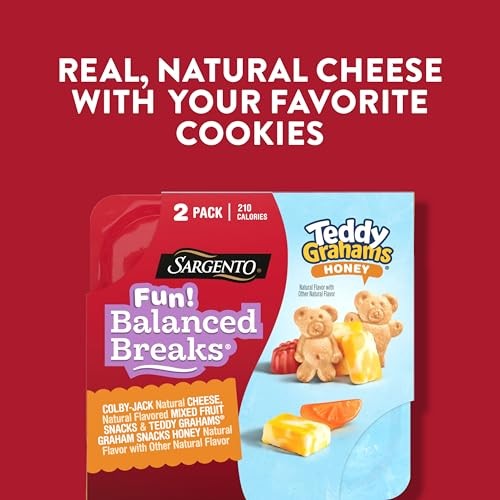 Sargento Fun! Balanced Breaks Colby-Jack Natural Cheese, Natural Flavored Mixed Fruit Snacks & TEDDY GRAHAMS Graham Snacks Honey Natural Flavor with O thumbnail