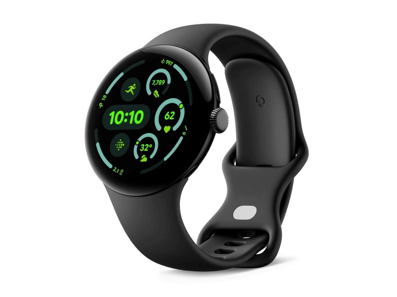 GOOGLE Pixel Watch 3 WiFi - Black, Obsidian Band, 41 Mm