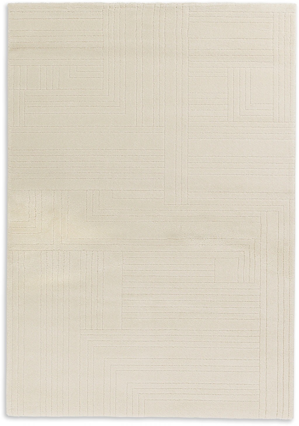 SCHÖNER WOHNEN-Kollektion Teppich »Pure 6317-242«, Rechteckig, 22 Mm Höhe, Kurzflor, Hoch Tief Struktur, Wohnzimmer, Schöner Wohnen Kollektion thumbnail