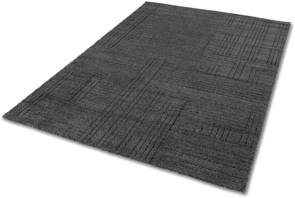SCHÖNER WOHNEN-Kollektion Teppich »Pure 6317-242«, Rechteckig, 22 Mm Höhe, Kurzflor, Hoch Tief Struktur, Wohnzimmer, Schöner Wohnen Kollektion