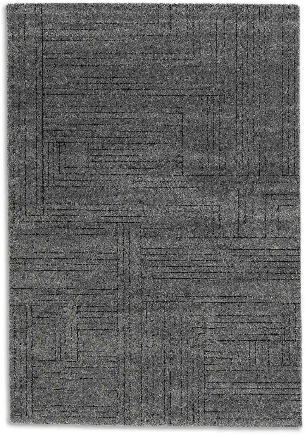 SCHÖNER WOHNEN-Kollektion Teppich »Pure 6317-242«, Rechteckig, 22 Mm Höhe, Kurzflor, Hoch Tief Struktur, Wohnzimmer, Schöner Wohnen Kollektion thumbnail
