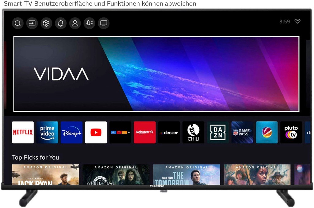 Hisense LED-Fernseher »32A5NQ«, HD, Smart-TV, 2K FHD QLED thumbnail