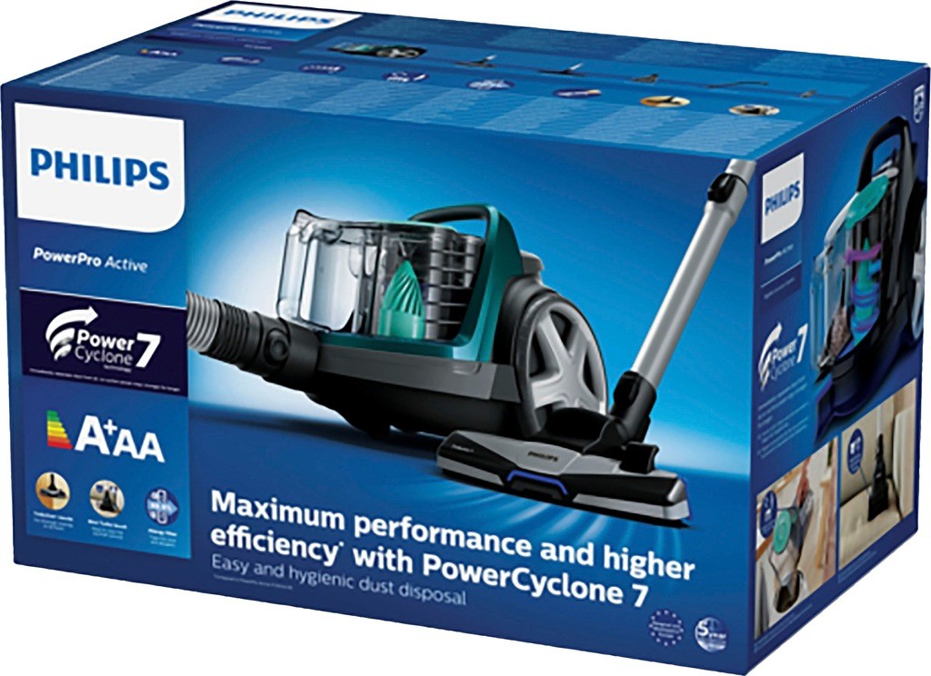 Philips Bodenstaubsauger »FC9555/09«, 900 W, Beutellos, Mit 1,5 L Fassungsvermögen Und Tri-Active+-Düse thumbnail