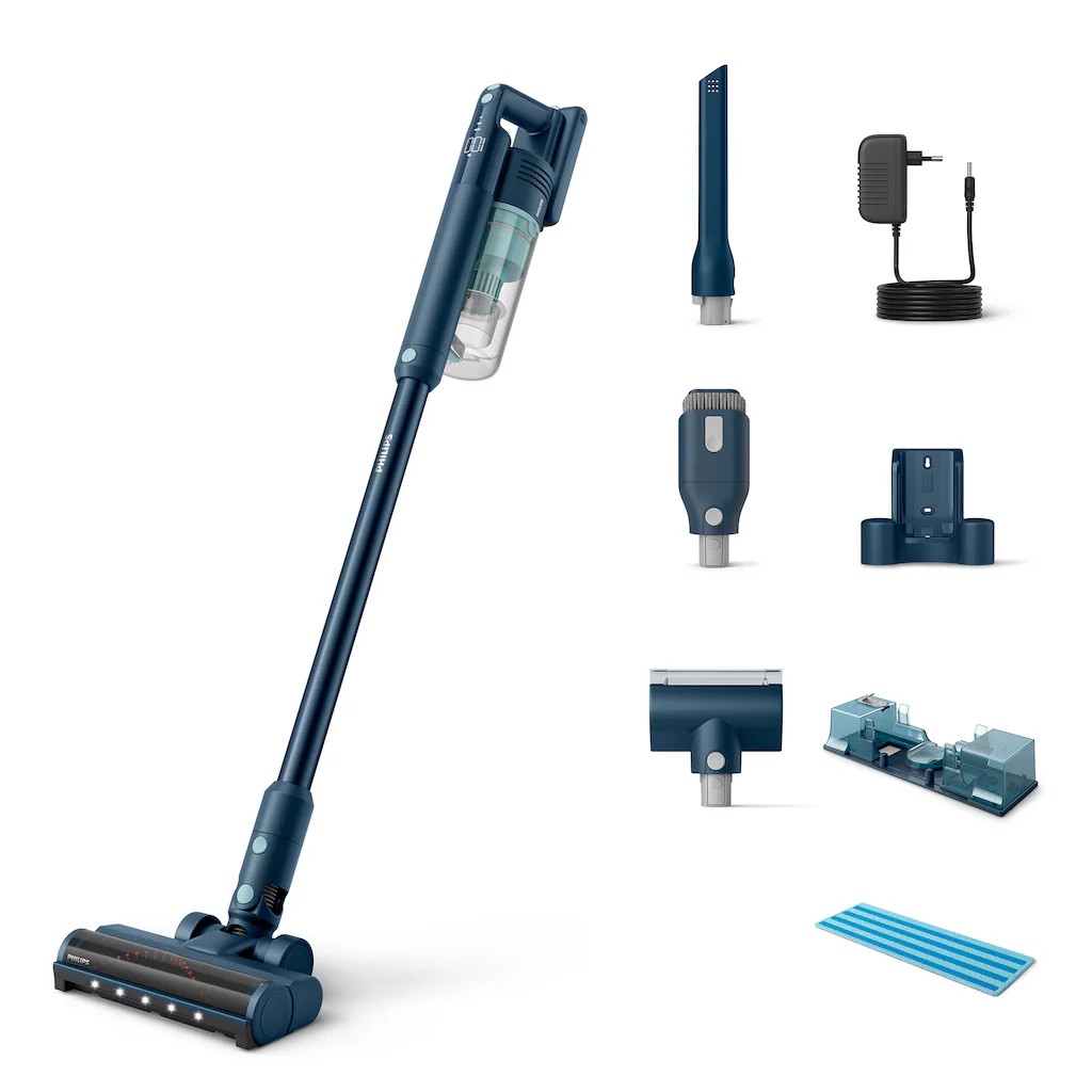 Philips Akku-Hand-und Stielstaubsauger »XC5141/01 5000 Series, Mit Digitalem Motor, Bis Zu 60 Min. Laufzeit«, Leicht Anbringbarem Aqua-Modul Und Min