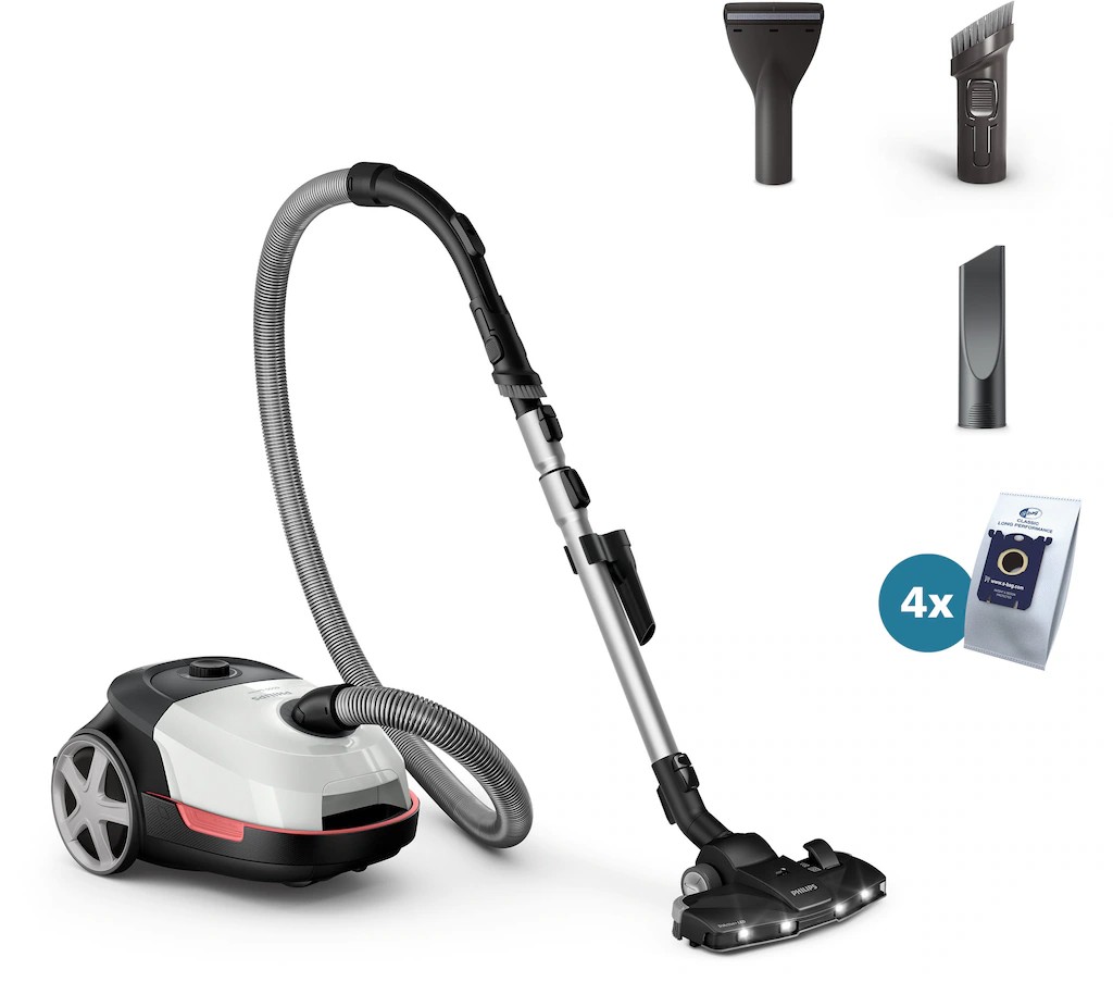 Philips Bodenstaubsauger »XD6122/12 6000 Serie, Der Allrounder Mit HEPA-Allergiefilter«, 900 W, Mit Beutel, 4 L Fassungsvermögen Und TriActive+ LED