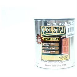 1QT Walnut Base Coat Gel Stain McCloskey Stain 2292 Walnut 012027229227