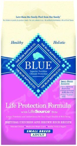 New Blue Buffalo Small Breed Chicken & Rice Dog Food 15 Lb. Bag Dog Food, Pet
