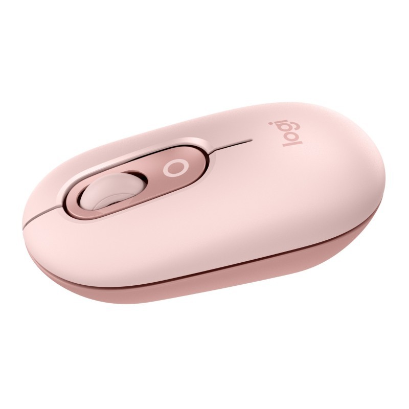 Logitech POP Wireless Mouse with Emoji Button Function in Rose