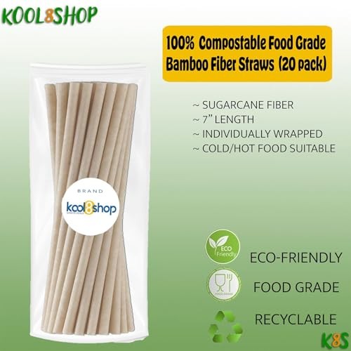Welch's Strawberry Kiwi Juice Drink, 64 Fl Oz Plastic Bottles, 4 Pack + 20 Sugarcane Food Grade Disposable Straws by KOOL8SHOP thumbnail