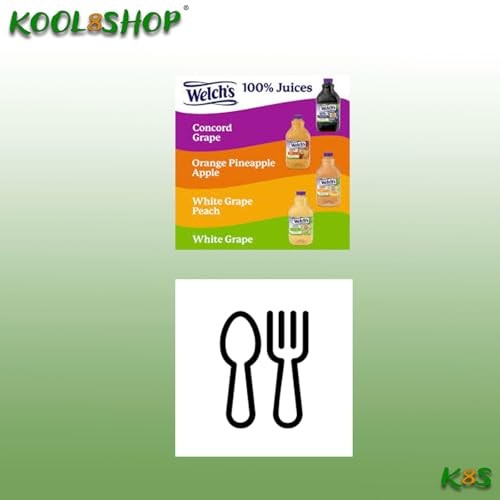 Welch's Strawberry Kiwi Juice Drink, 64 Fl Oz Plastic Bottles, 4 Pack + 20 Sugarcane Food Grade Disposable Straws by KOOL8SHOP thumbnail