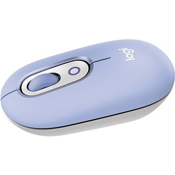 Logitech POP Wireless Mouse with Emoji Button Function in Lilac