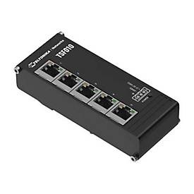 Teltonika TSF010 Flat Ethernet Switch, 3-Pin Power Input, Flat and Compact Design, Plug-and-Play, 7-57 VDC, PSU Excluded TSF010000000