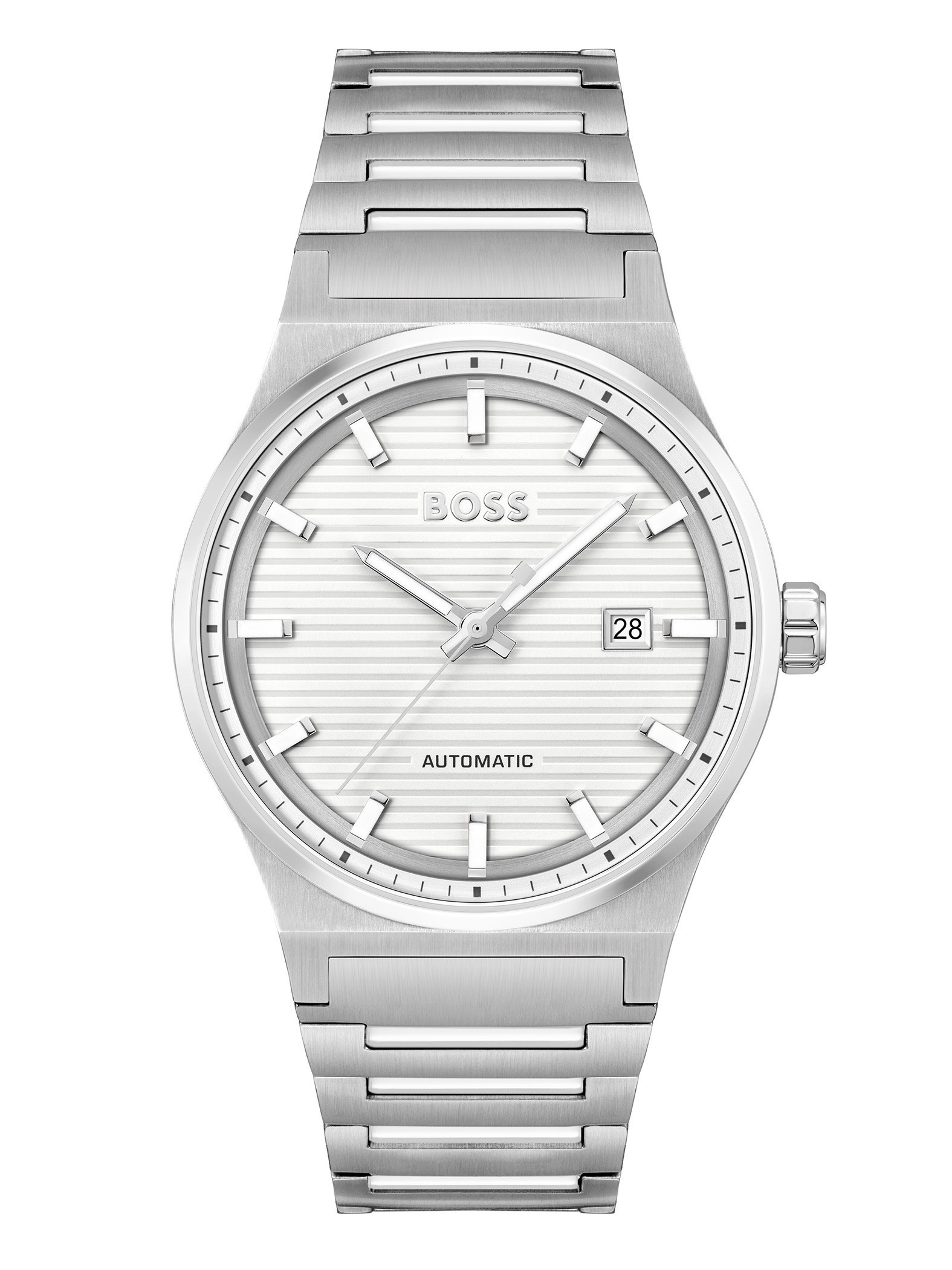 Hugo, Watches, Male, Gray, ONE SIZE, Stainless Steel Dress Watch