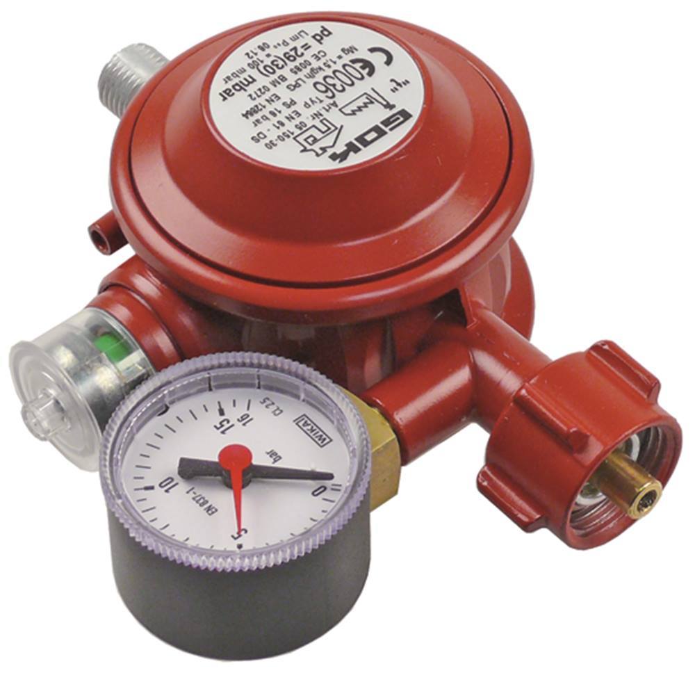 Gasdruckregler En61-Ds Für Innen-Anlagen Mit Manometer Bis 16bar IT CE 0036