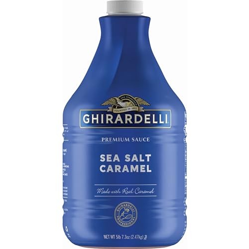 Ghirardelli Chocolate Company Sea Salt Caramel Sauce Pump Bottle, 87.3 Oz