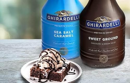 Ghirardelli Chocolate Company Sea Salt Caramel Sauce Pump Bottle, 87.3 Oz thumbnail