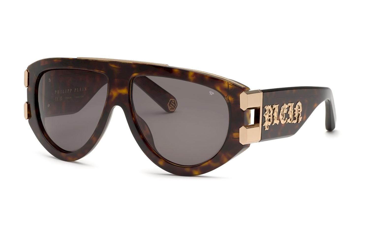 Philipp Plein, Sunglasses, Unisex, Brown, 60 MM, Authentic Glasses with Top-Notch Service