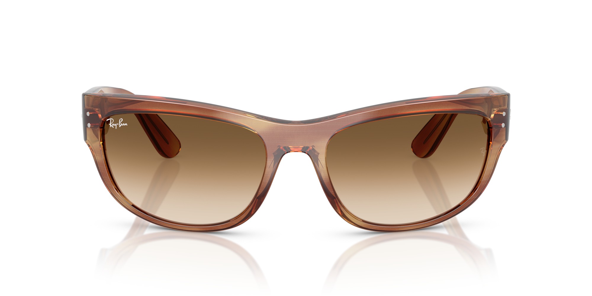Sunglasses Ray-Ban RB 2289 140351 Mega Balorama Striped Brown Cl thumbnail