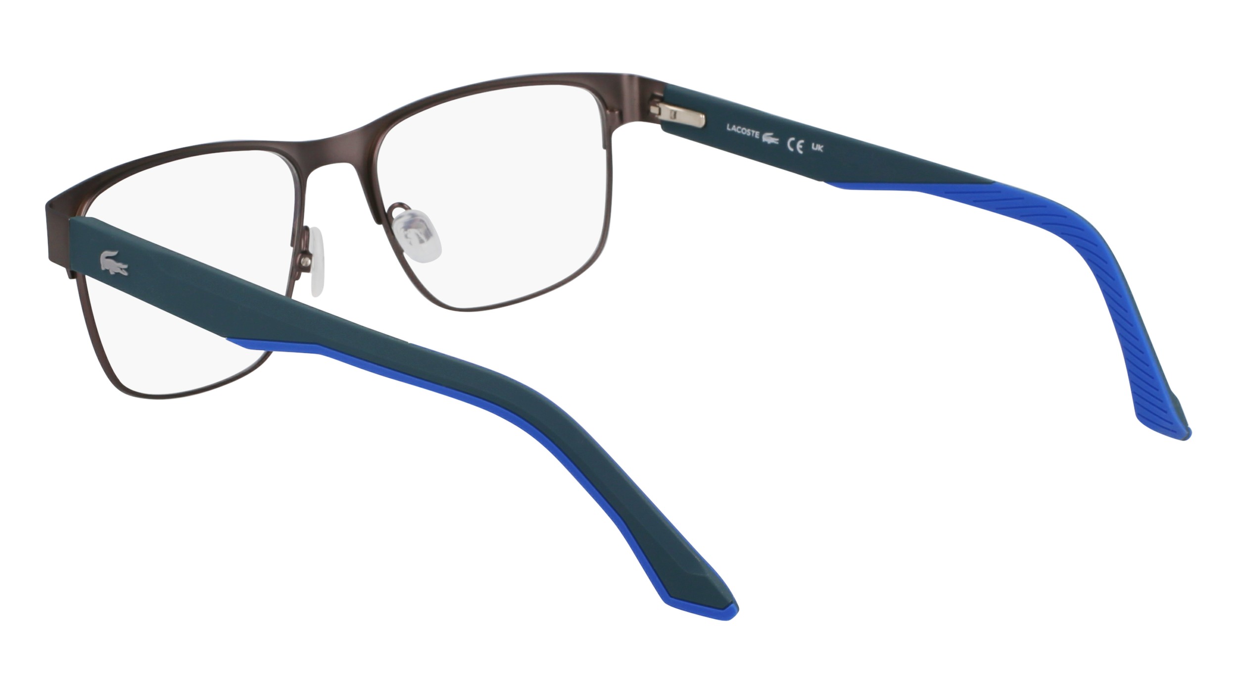 Grey Eyewear Frames- Unisex- Lacoste- Glasses- Gray- 54 MM- Accessories thumbnail