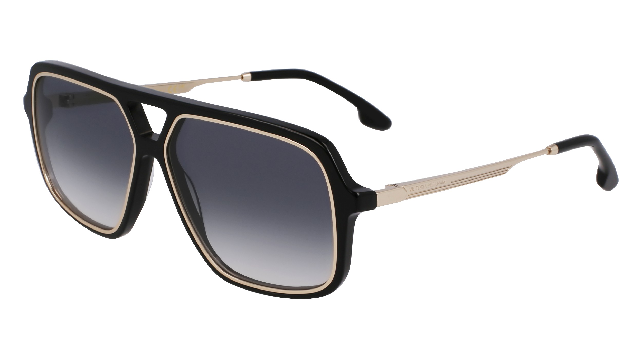 Victoria Beckham Woman VB246S 001 Sunglasses Acetate Black  Squared Normal