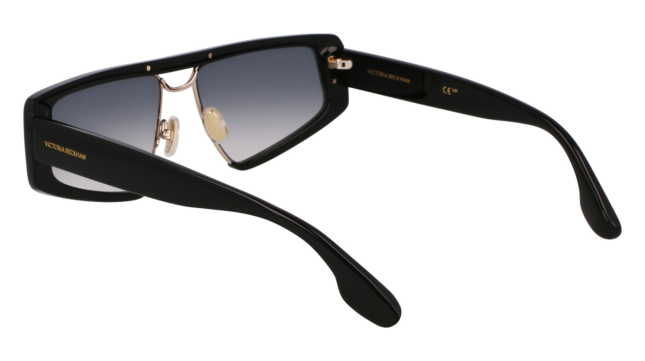 Victoria Beckham Woman VB247S 001 Sunglasses Metal Black  Squared Normal thumbnail
