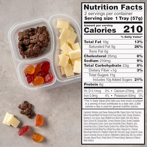 Sargento Fun! Balanced Breaks Monterey Jack Natural Cheese, Natural Flavored Mixed Fruit Snacks & TEDDY GRAHAMS Graham Snacks Cocoa, 2 Pack thumbnail