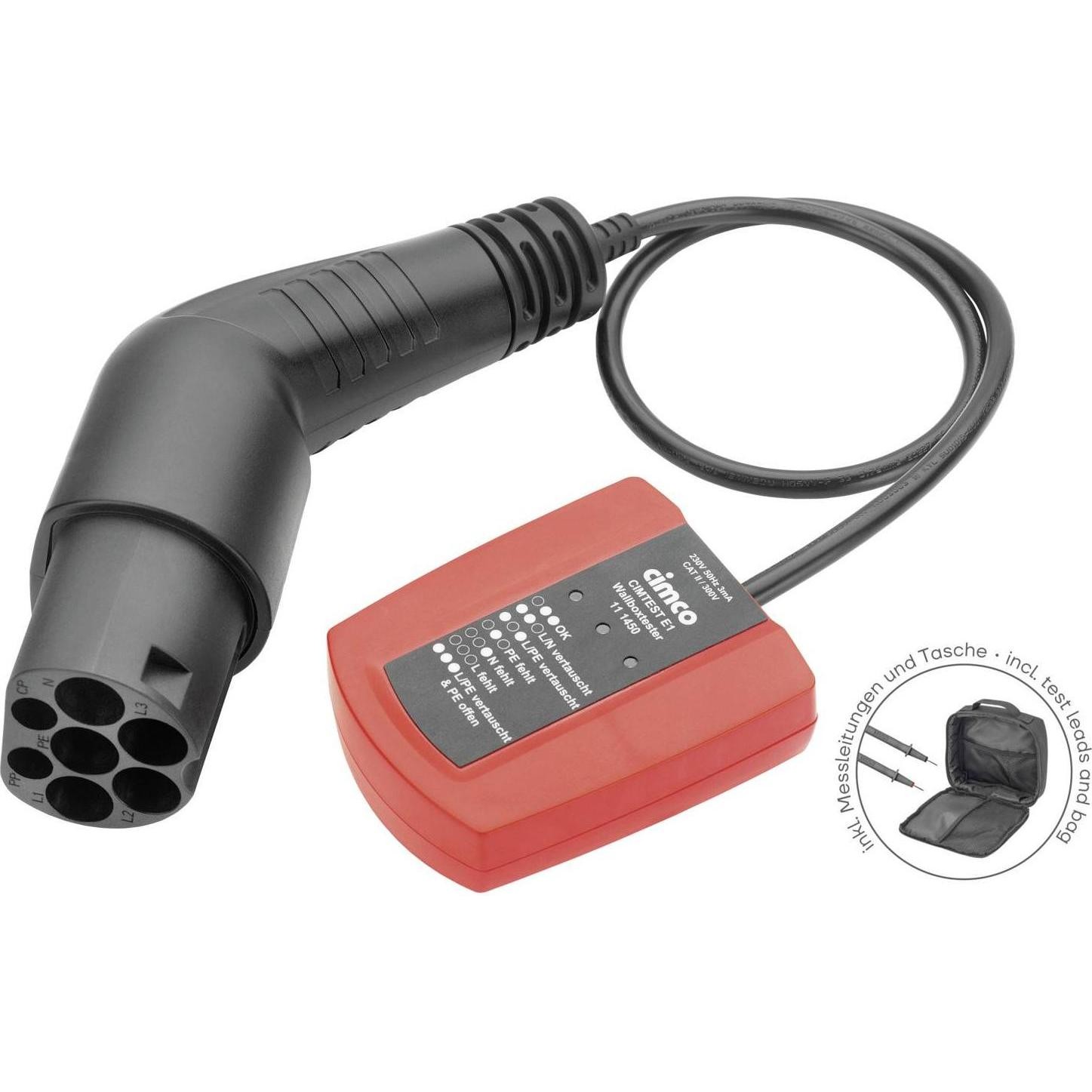 Cimco 111492 Wallbox-Steckdosentester Typ 2