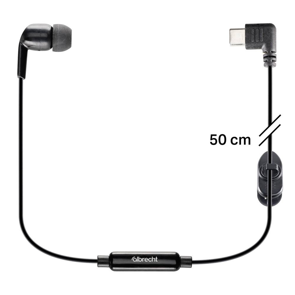 Albrecht Tectalk Biz 50cm Ohrhörer 29656