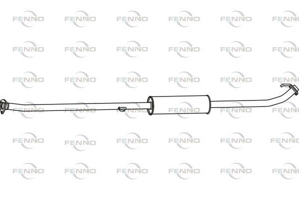 FENNO Mittelschalldämpfer  Für HONDA 18220-SWW-E01 P2761