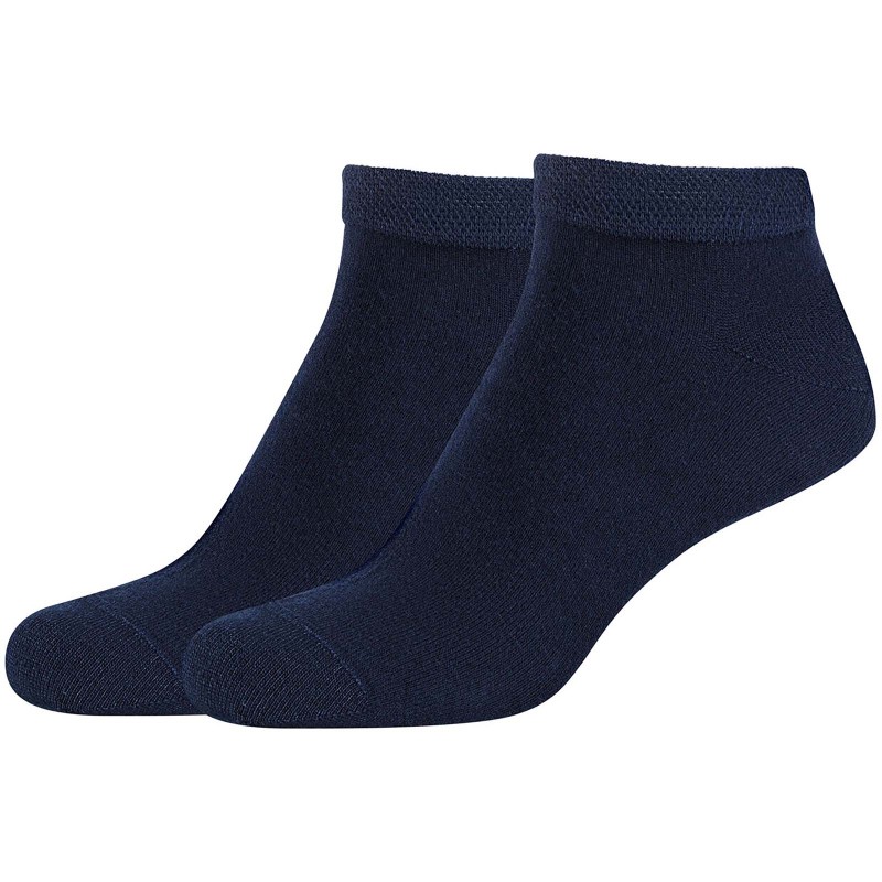 2er Pack Camano Soft Bamboo Sneakersocken 5999 - Navy 35-38