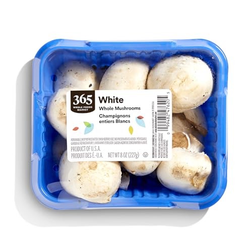 Whole White Mushrooms, 8 Oz