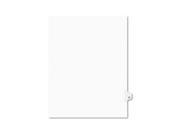 Avery-Style Legal Exhibit Side Tab Divider Title: 21 Letter White 25/Pack 01021