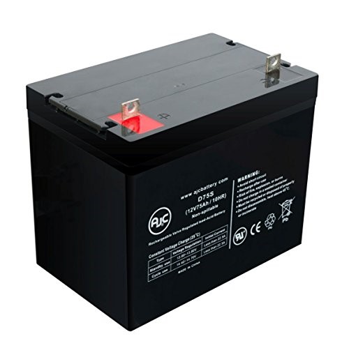 Tuffcare Challenger 2540 Extra Wide 12V 75Ah Wheelchair Battery - This Is an AJC Brand Replacement