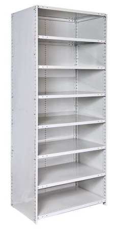 HALLOWELL 4723-12PL-AM Metal Antimicrobial Shelving Unit, 12