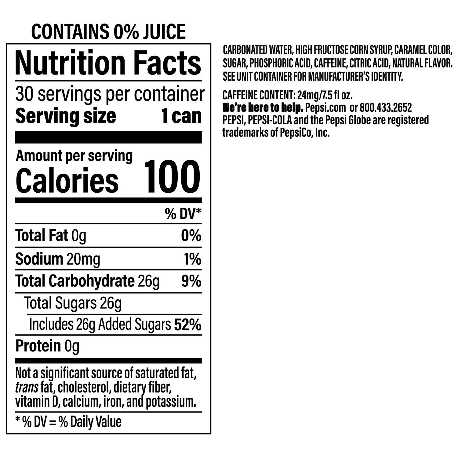 Pepsi Cola Mini Can 7.5 Fl. Oz., 30 Pk. thumbnail