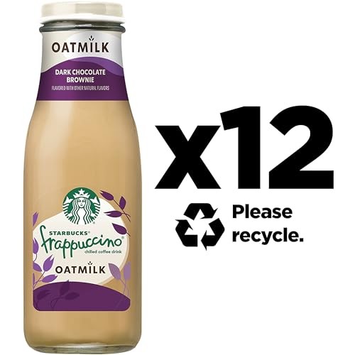 Starbucks Oatmilk Frappuccino  Coffee Drink  Dark Chocolate Brownie  13.7 Fl Oz Bottles  (12 Pack)  Iced Coffee thumbnail