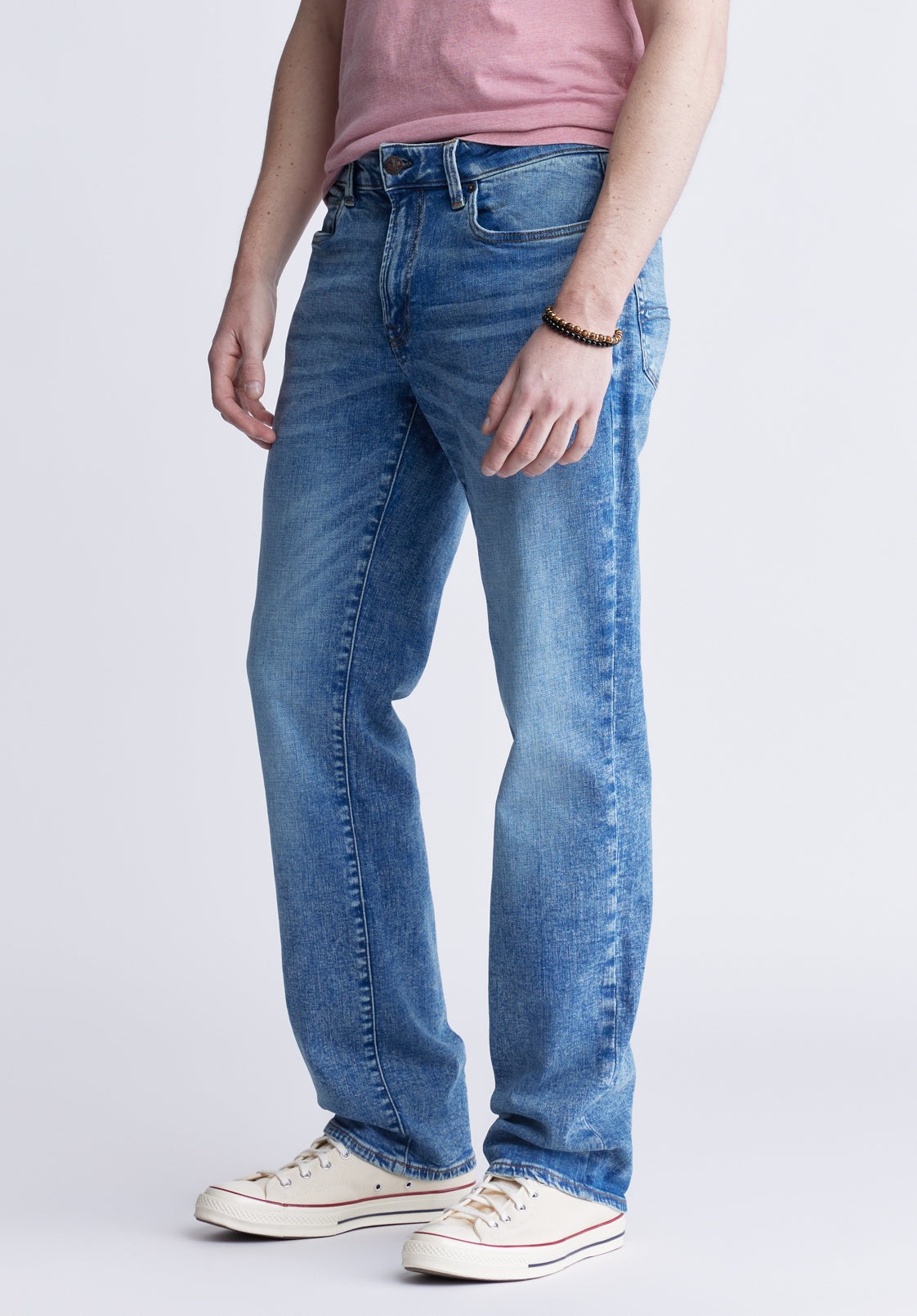 Buffalo Jeans - Jean Décontracté Pour Homme Relaxed Driven, Blue Sablé Et Travaillé Pour Hommes - Taille: 33 thumbnail