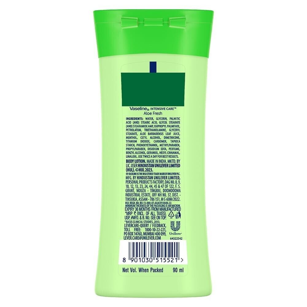 Vaseline Intensive Care Aloe Fresh Body Lotion 100 Ml thumbnail