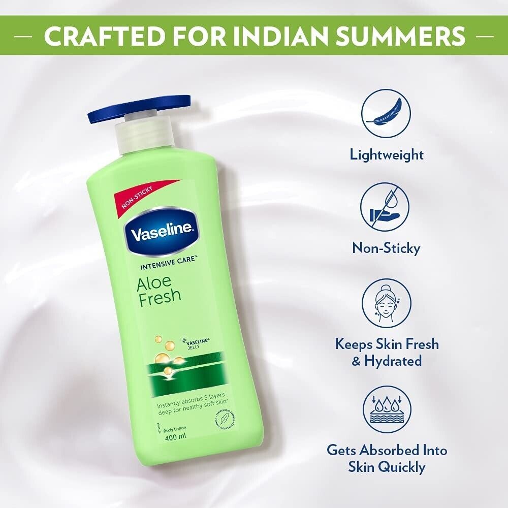 Vaseline Intensive Care Aloe Fresh Body Lotion 100 Ml thumbnail