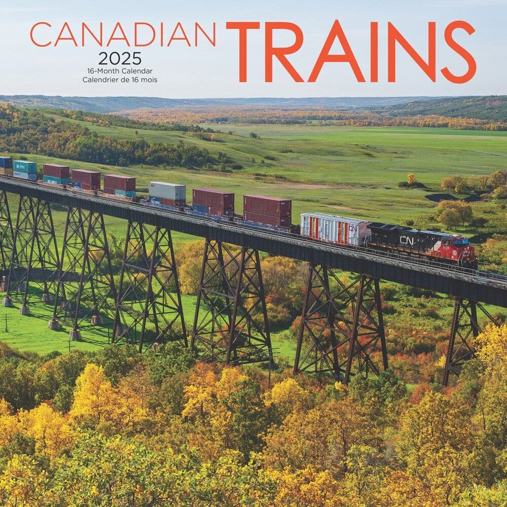 Trains Canadian 2025 Wall Calendar