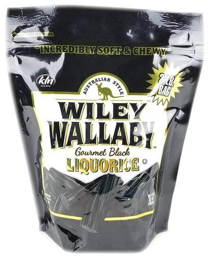 Wiley Wallaby Australian Gourmet Style Black Licorice Candy 32 Oz. 2 LB