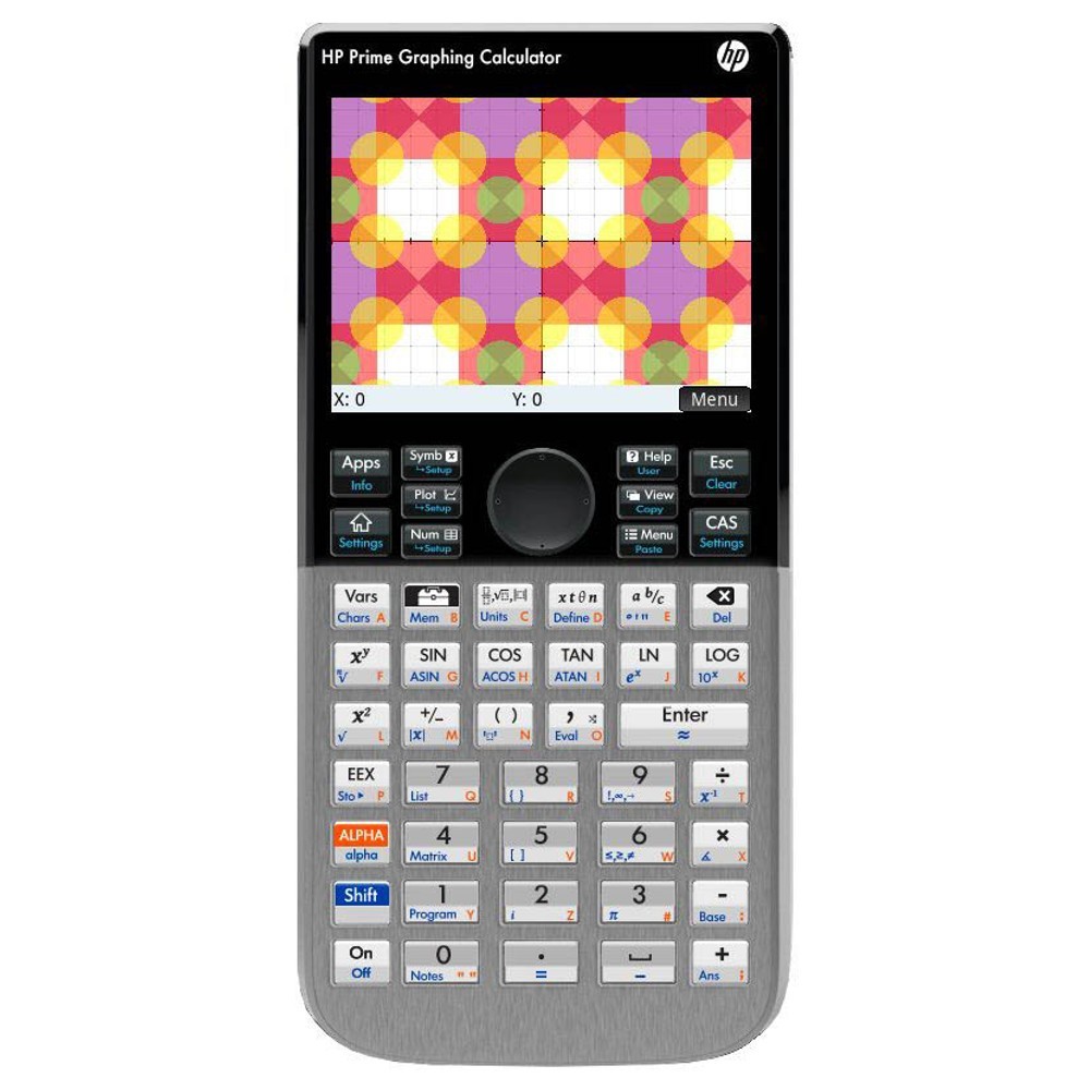 HP - Prime Handheld Graphing Calculator Black - 2AP18AA#ABA - Silver