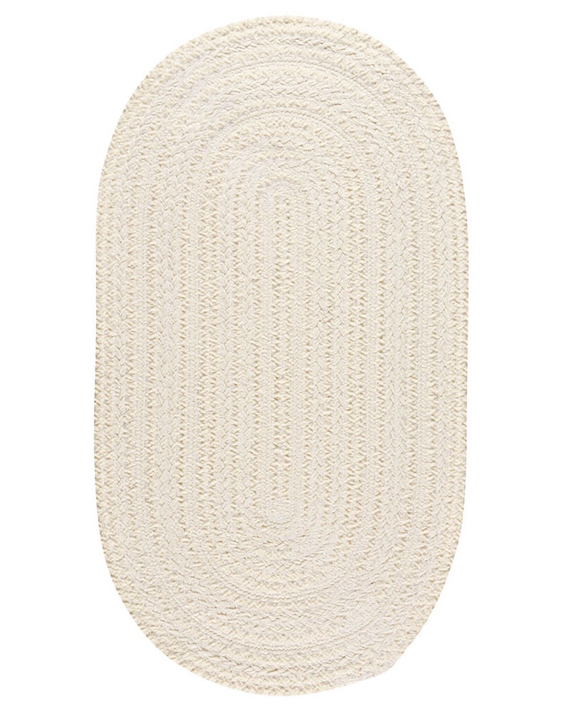 Capel Bayview 0036 2'x8' Oval Runner Area Rug - Ivory/Gray