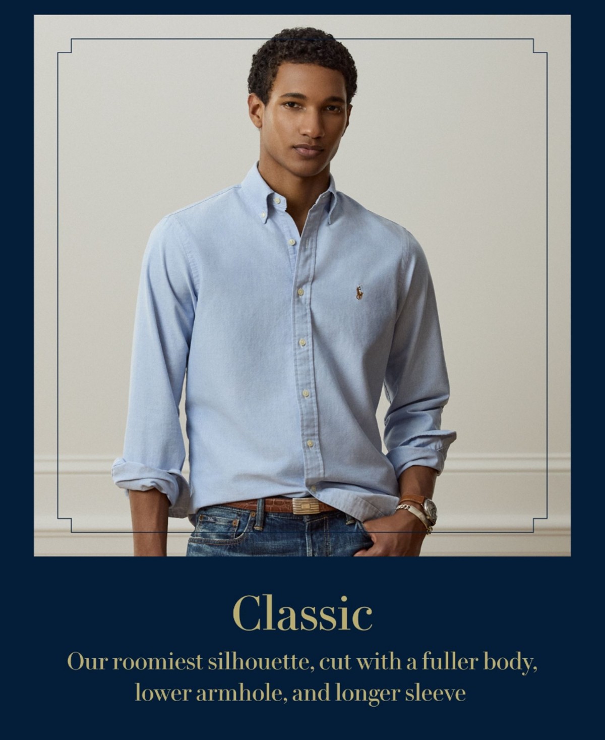Polo Ralph Lauren Men's Classic-Fit Gingham Stretch Poplin Shirt - 6439B Blue Green Multi thumbnail