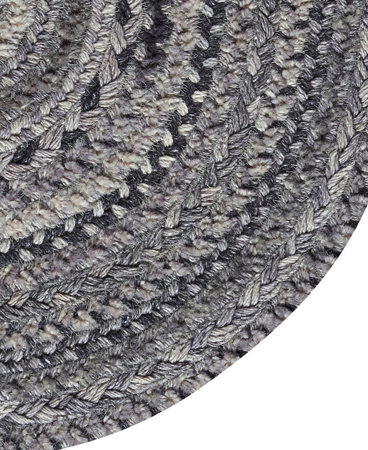 Capel Bayview 0036 2'x8' Oval Runner Area Rug - Black/Gray thumbnail