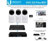 Ubiquiti UniFi Video Camera G3 Flex UVC-G3-Flex Full HD 1080p Night Vision with Video Recorder UVC-NVR-2TB 2TB Hard Drive and EdgeSwitch XP ES-5XP.