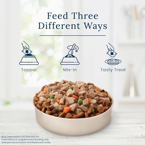 Blue Buffalo Delectables Natural Wet Dog Food Topper Variety Pack  3-oz (24 Pack- 6 of Each Flavor) thumbnail